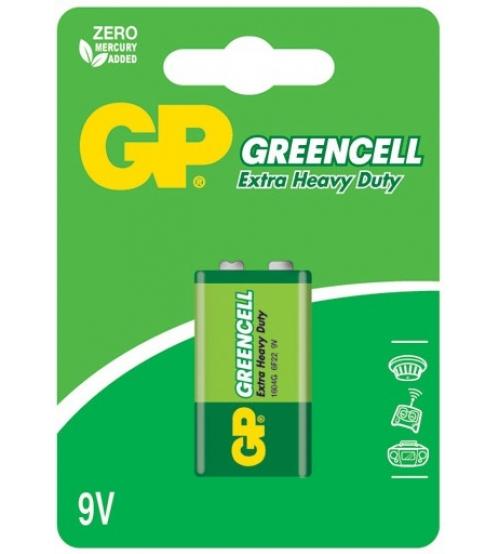GP Batteries GP1604G - C1 Greencell Primary PP3 9V Standard Zinc Batteries Carded 1